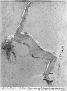Scena di inondazione, studio di nudo femminile